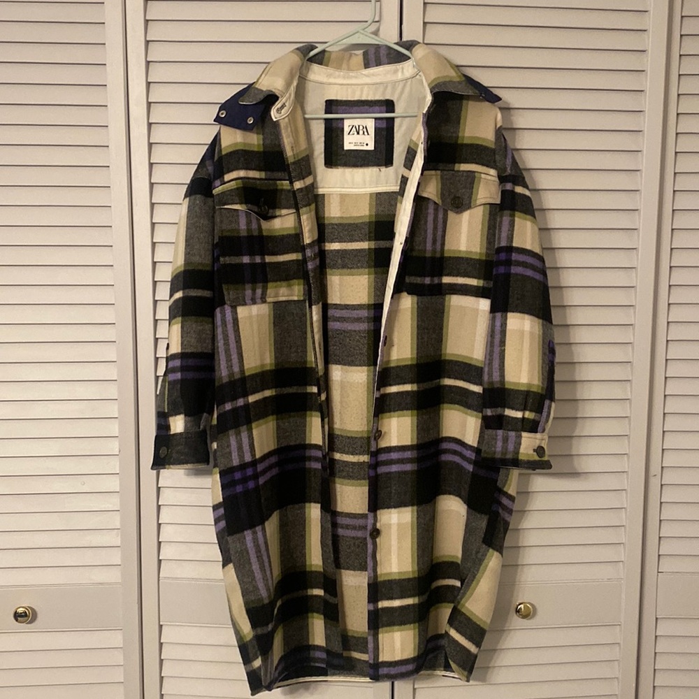 ZARA plaid coat & jacket